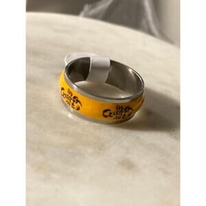 7 Stainless steel men’s unisex wedding band ring glow in the dark